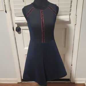Shoshanna Elegant Black Purple And Navy Blue Women's Dress